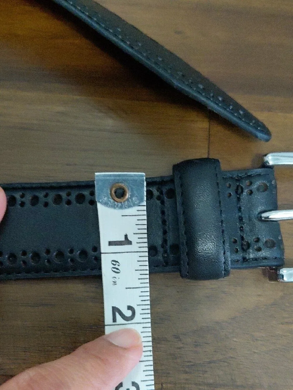 Johnston & Murphy Classic Black Leather Men's Belt Sz 38